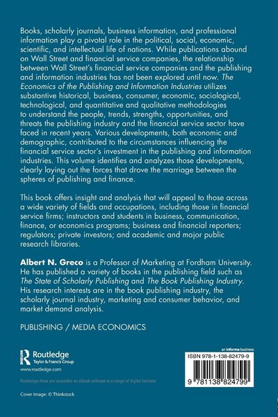 Produktbild: The Economics of the Publishing and Information Industries