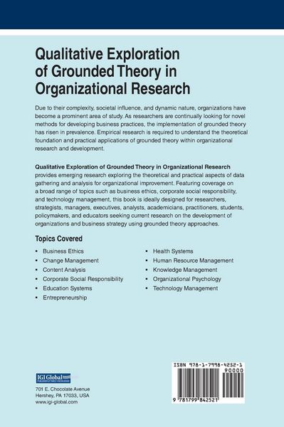 Produktbild: Qualitative Exploration of Grounded Theory in Organizational Research