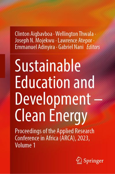 Produktbild: Sustainable Education and Development&mdash;Clean Energy