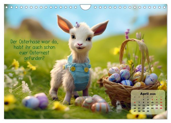 Produktbild: Ziegenkinder haben das ganze Jahr Spa&szlig; (Wandkalender 2026 DIN A4 quer), CALVENDO Monatskalender