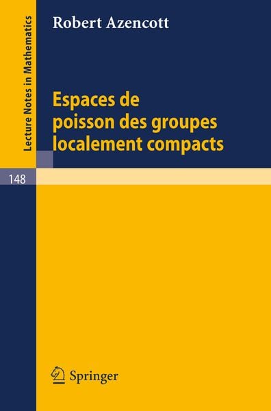 Produktbild: Espaces de Poisson des Groupes Localement Compacts