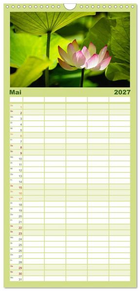 Produktbild: Familienplaner 2027 - Trauminseln der Welt - Mauritius mit 5 Spalten (Wandkalender, 21 x 45 cm) CALVENDO