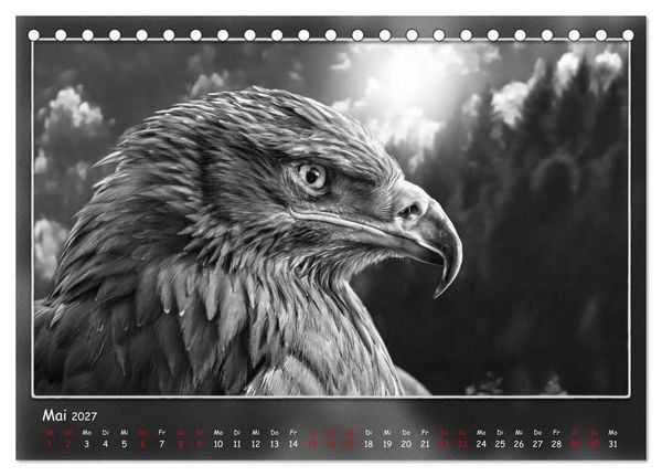 Produktbild: Tieren ins Gesicht geschaut (Tischkalender 2027 DIN A5 quer), CALVENDO Monatskalender