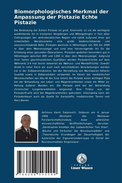 Produktbild: Biomorphologisches Merkmal der Anpassung der Pistazie Echte Pistazie
