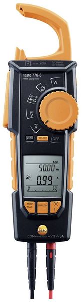 Produktbild: Testo 770-3 Stromzange digital CAT III 1000 V, CAT IV 600V Anzeige (Counts): 6000