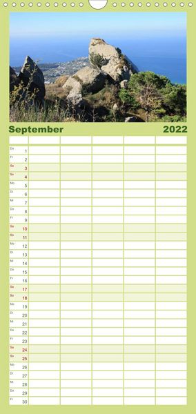 Produktbild: Ischia - Familienplaner hoch (Wandkalender 2022 , 21 cm x 45 cm, hoch)