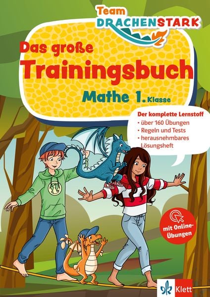 Produktbild: Klett Team Drachenstark: Das gro&szlig;e Trainingsbuch Mathe 1. Klasse