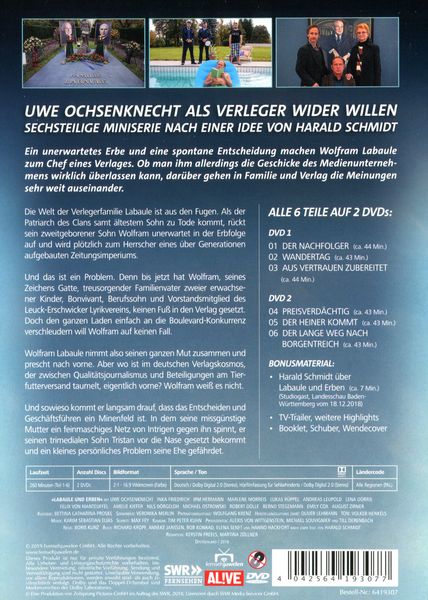 Produktbild: Labaule und Erben (1-6) - Die komplette Serie (2 DVDs) (Fernsehjuwelen)