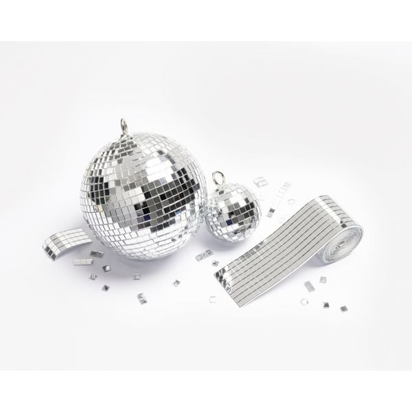 Produktbild: Folia Spiegelsteine Mirror Tile Rolls Size S 5x5mm 2 Rollen 4cmx1m