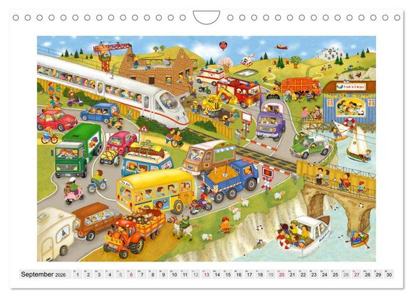Produktbild: Meine kleine Wimmelwelt (Wandkalender 2026 DIN A4 quer), CALVENDO Monatskalender