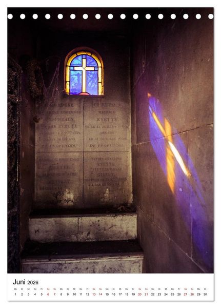 Produktbild: Le Cimeti&egrave;re du P&egrave;re-Lachaise in Paris (Tischkalender 2026 DIN A5 hoch), CALVENDO Monatskalender