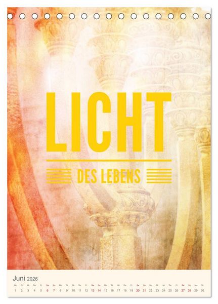 Produktbild: Namen von Jesus (Tischkalender 2026 DIN A5 hoch), CALVENDO Monatskalender