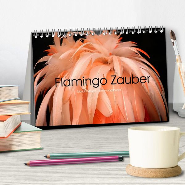 Produktbild: Flamingo Zauber (Tischkalender 2026 DIN A5 quer), CALVENDO Monatskalender