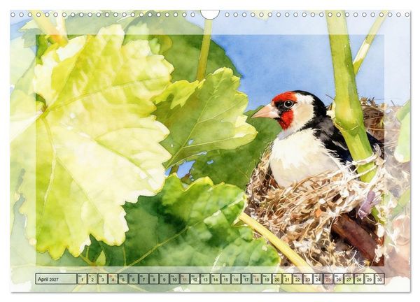Produktbild: Zauberhaftes Nestgefl&uuml;ster (Wandkalender 2027 DIN A3 quer), CALVENDO Monatskalender