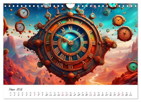 Produktbild: Abstrakte Zeitspr&uuml;nge (Wandkalender 2026 DIN A4 quer), CALVENDO Monatskalender