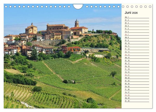 Produktbild: Die Langhe - Im Herzen des Piemonts (Wandkalender 2026 DIN A4 quer), CALVENDO Monatskalender
