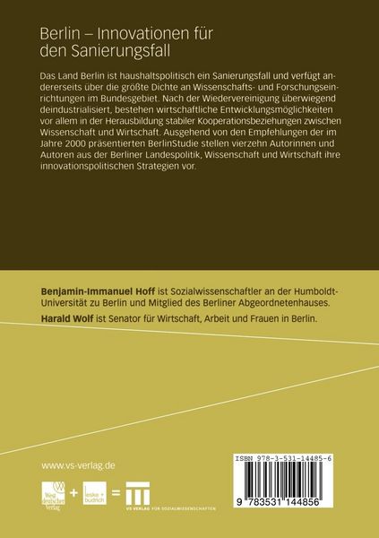 Produktbild: Berlin &mdash; Innovationen f&uuml;r den Sanierungsfall
