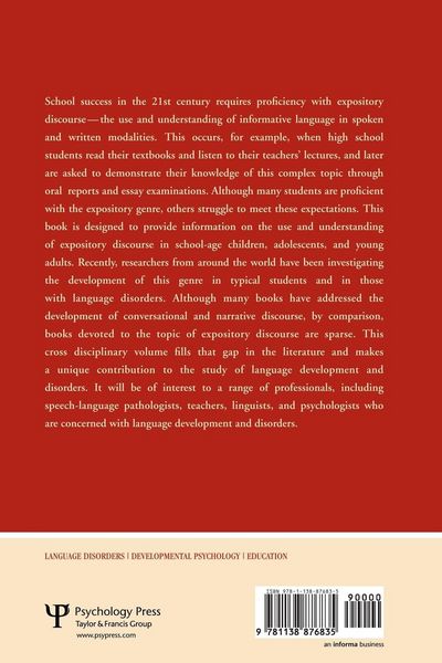 Produktbild: Expository Discourse in Children, Adolescents, and Adults