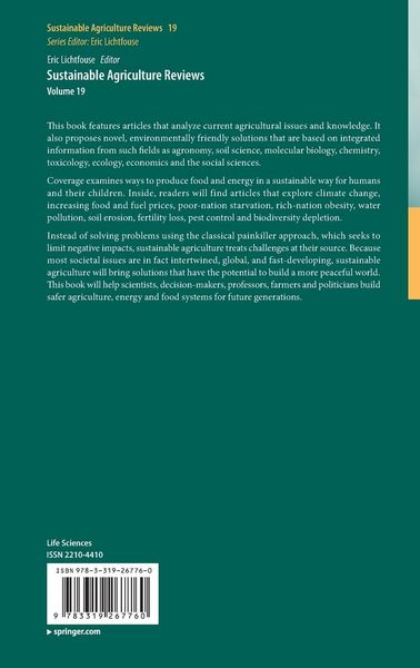 Produktbild: Sustainable Agriculture Reviews