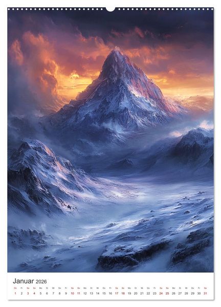 Produktbild: Midgard - Mythische Landschaften des Nordens (hochwertiger Premium Wandkalender 2026 DIN A2 hoch), Kunstdruck in Hochglanz