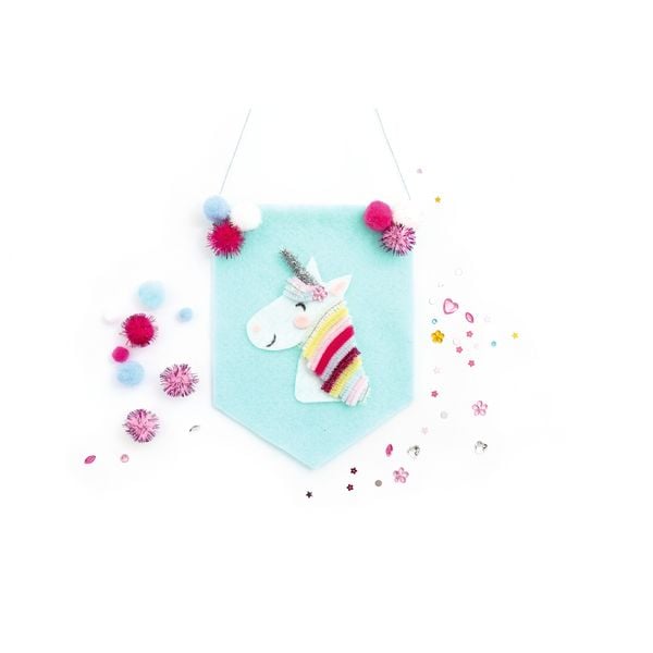 Produktbild: FOLIA&reg; Bastelset Pfeifenputzer Unicorn