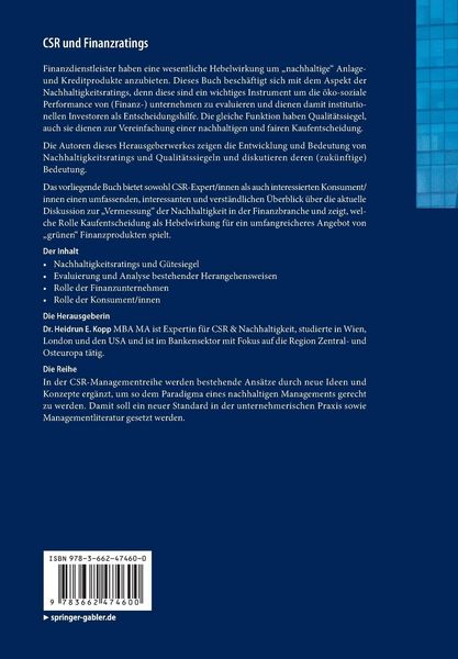 Produktbild: CSR und Finanzratings