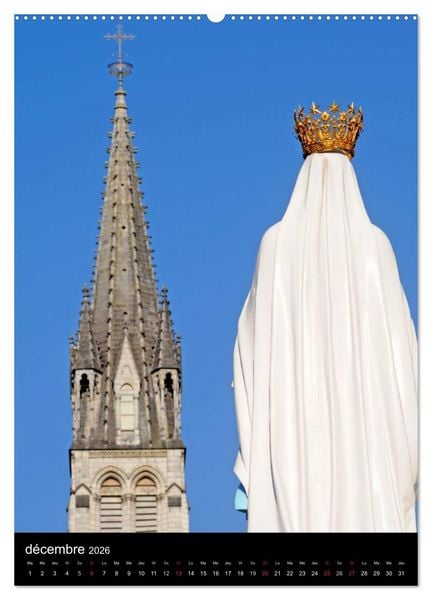 Produktbild: Lourdes en lumi&egrave;re (Calendrier mural 2026 DIN A2 horizontal) calendrier de bureau
