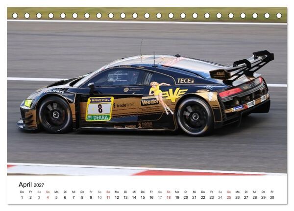 Produktbild: Die Vier Ringe im Motorsport (Tischkalender 2027 DIN A5 quer), CALVENDO Monatskalender