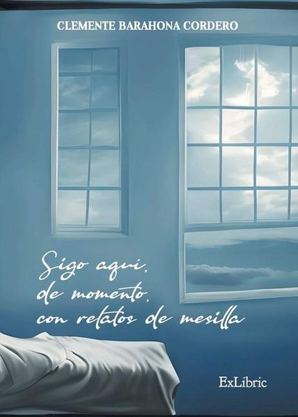 Produktbild: Sigo aqu&iacute;, de momento, con relatos de mesilla