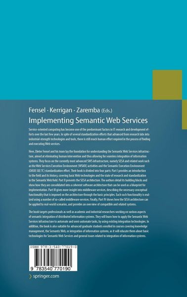 Produktbild: Implementing Semantic Web Services