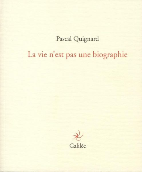 Produktbild: La vie n'est pas une biographie