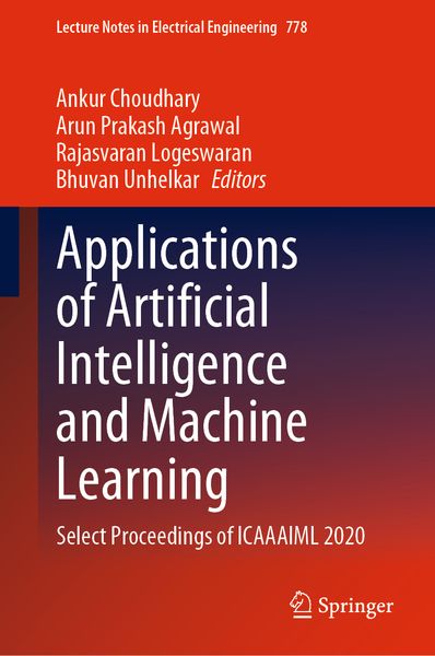 Produktbild: Applications of Artificial Intelligence and Machine Learning