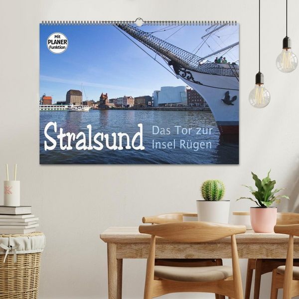 Produktbild: Stralsund. Das Tor zur Insel R&uuml;gen (Wandkalender 2026 DIN A2 quer), CALVENDO Monatskalender