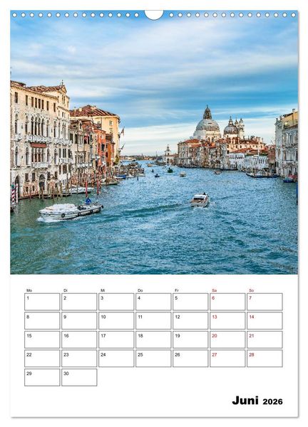 Produktbild: Venedig Kulisse der Serenissima - Terminplaner (Wandkalender 2026 DIN A3 hoch), CALVENDO Monatskalender