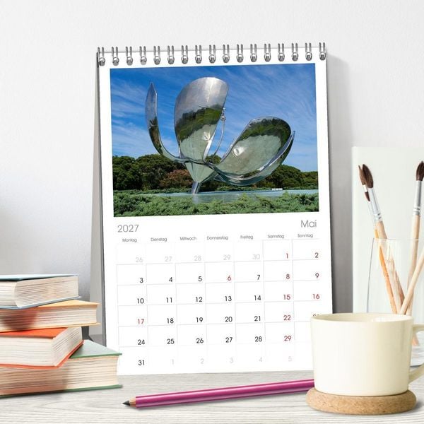 Produktbild: Tischplaner 2027 - Buenos Aires mit Iguazu (A5 Tischkalender zum Aufstellen) CALVENDO