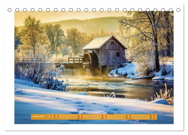 Produktbild: Natur und Wasserm&uuml;hlen (Tischkalender 2027 DIN A5 quer), CALVENDO Monatskalender