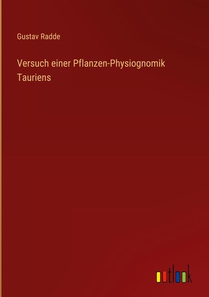 Produktbild: Versuch einer Pflanzen-Physiognomik Tauriens
