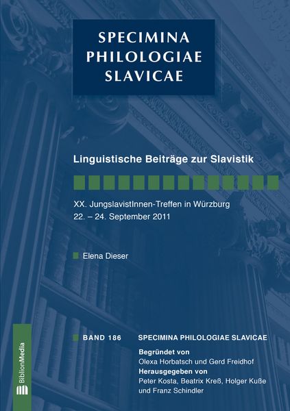 Produktbild: Linguistische Beitraege zur Slavistik. XX. JungslavistInnen-Treffen Wuerzburg, 22.-24. September 2011