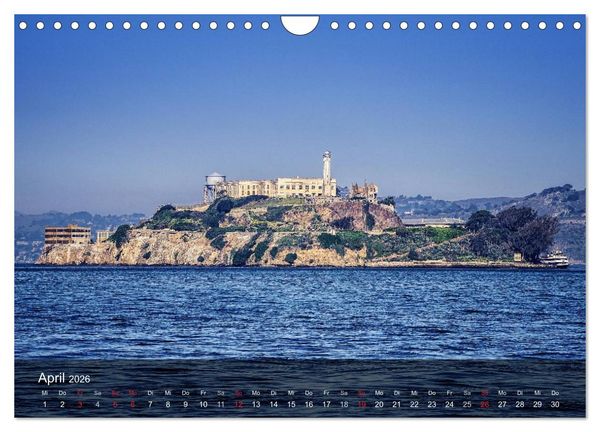 Produktbild: San Francisco Impressionen Tag und Nacht (Wandkalender 2026 DIN A4 quer), CALVENDO Monatskalender