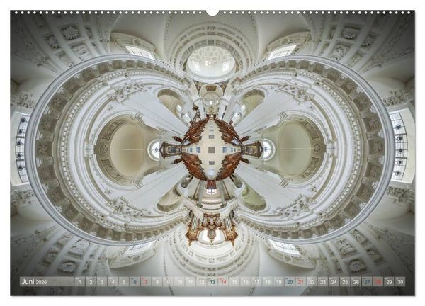 Produktbild: G&ouml;ttliche Projektionen - Kirchenpanoramen (Wandkalender 2026 DIN A2 quer), CALVENDO Monatskalender