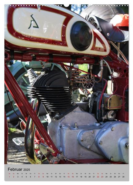 Produktbild: Motorrad Oldtimer - Motoransichten (Wandkalender 2025 DIN A2 hoch), CALVENDO Monatskalender