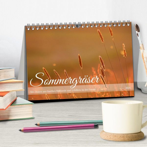 Produktbild: Sommergr&auml;ser (Tischkalender 2026 DIN A5 quer), CALVENDO Monatskalender