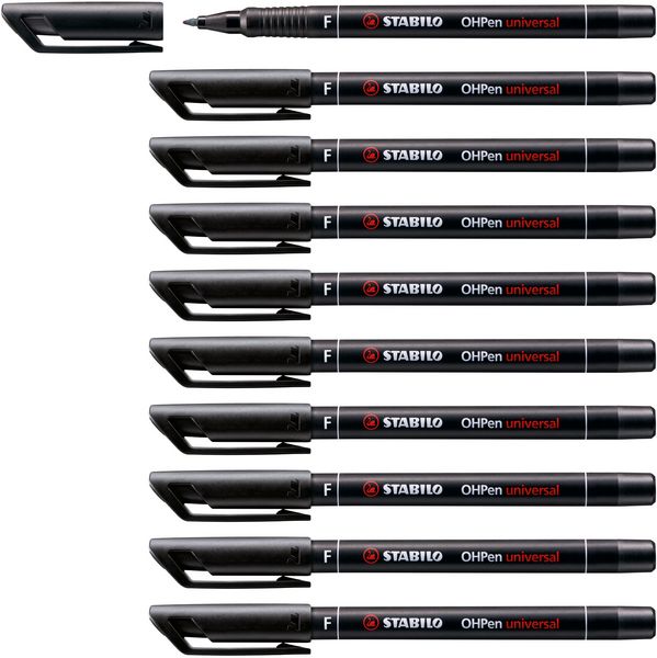 Produktbild: STABILO Folienstift OHPen F 0,7mm permanent schwarz