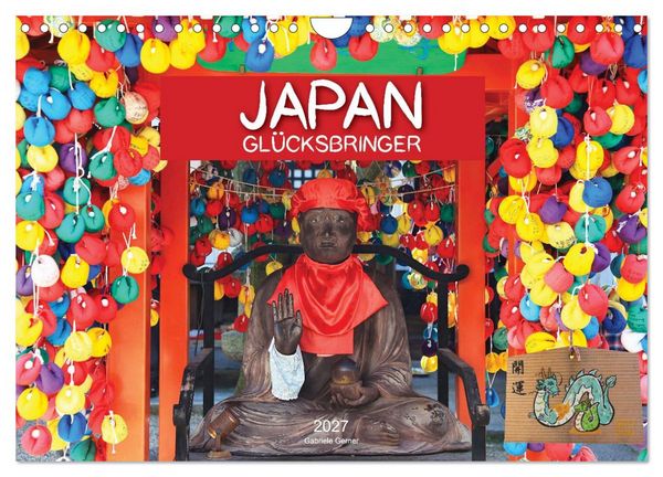 Produktbild: Japan Gl&uuml;cksbringer (Wandkalender 2027 DIN A4 quer), CALVENDO Monatskalender