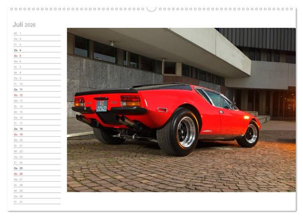 Produktbild: De Tomaso Pantera (hochwertiger Premium Wandkalender 2026 DIN A2 quer), Kunstdruck in Hochglanz