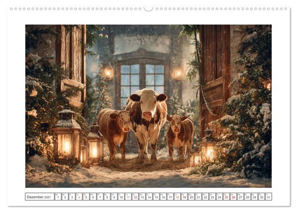 Produktbild: Die edle Kuh (hochwertiger Premium Wandkalender 2027 DIN A2 quer), Kunstdruck in Hochglanz