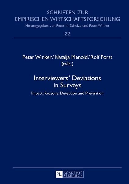 Produktbild: Interviewers&rsquo; Deviations in Surveys