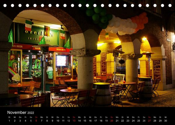 Produktbild: Abends in D&uuml;sseldorf (Tischkalender 2022 DIN A5 quer)