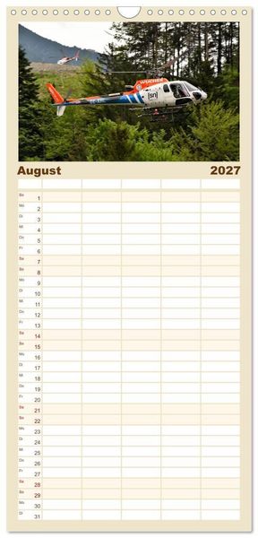 Produktbild: Familienplaner 2027 - Wo Kraft schwebt und Pr&auml;zision fliegt mit 5 Spalten (Wandkalender, 21 x 45 cm) CALVENDO