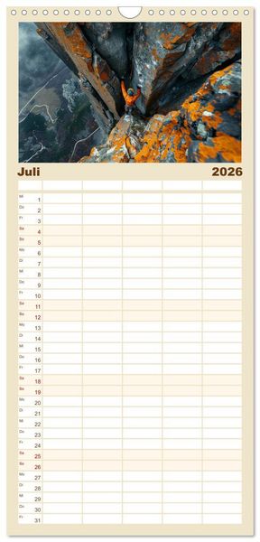 Produktbild: Familienplaner 2026 - Vertikale Freiheit mit 5 Spalten (Wandkalender, 21 x 45 cm) CALVENDO